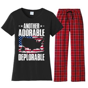 Another Adorable Deplorable Pro Trump Women's Flannel Pajama Set