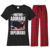 Another Adorable Deplorable Pro Trump Women's Flannel Pajama Set