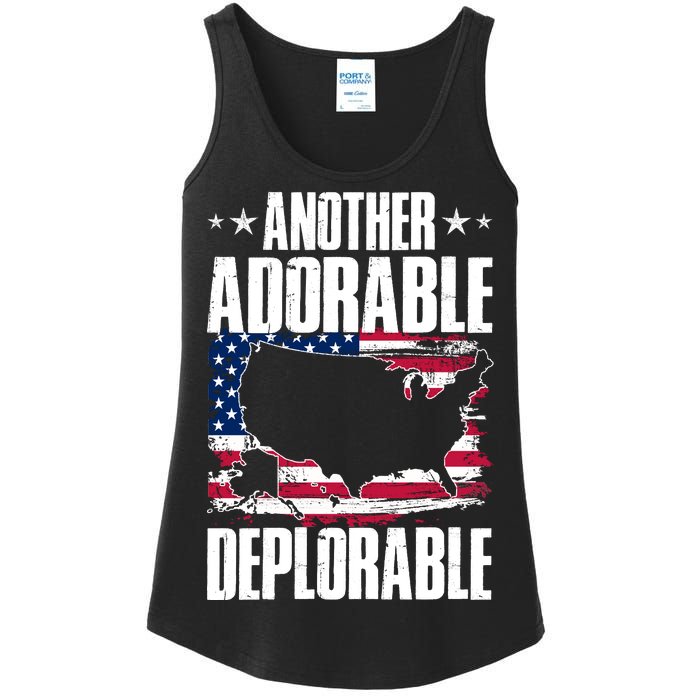 Another Adorable Deplorable Pro Trump Ladies Essential Tank