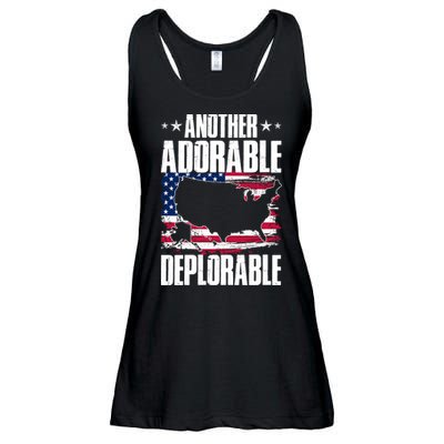 Another Adorable Deplorable Pro Trump Ladies Essential Flowy Tank