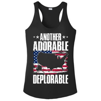 Another Adorable Deplorable Pro Trump Ladies PosiCharge Competitor Racerback Tank