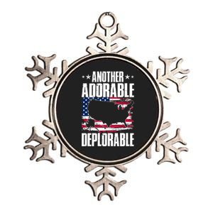 Another Adorable Deplorable Pro Trump Metallic Star Ornament