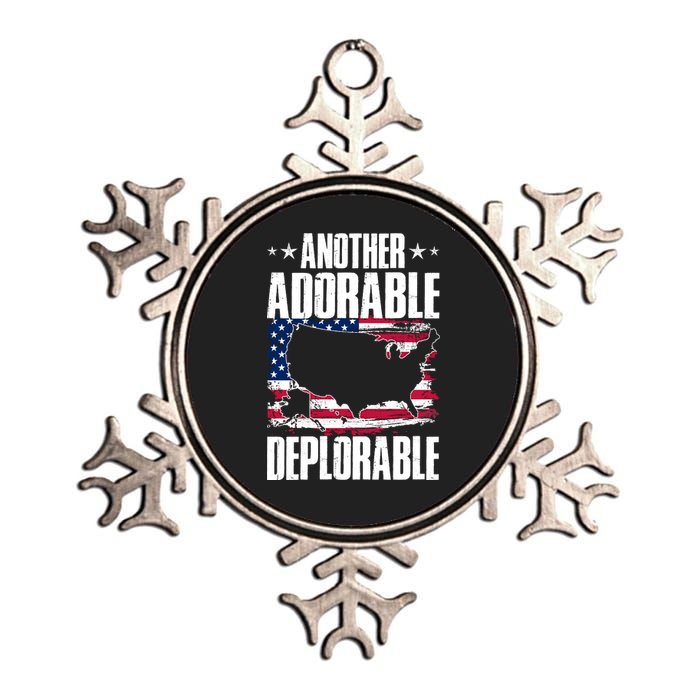 Another Adorable Deplorable Pro Trump Metallic Star Ornament