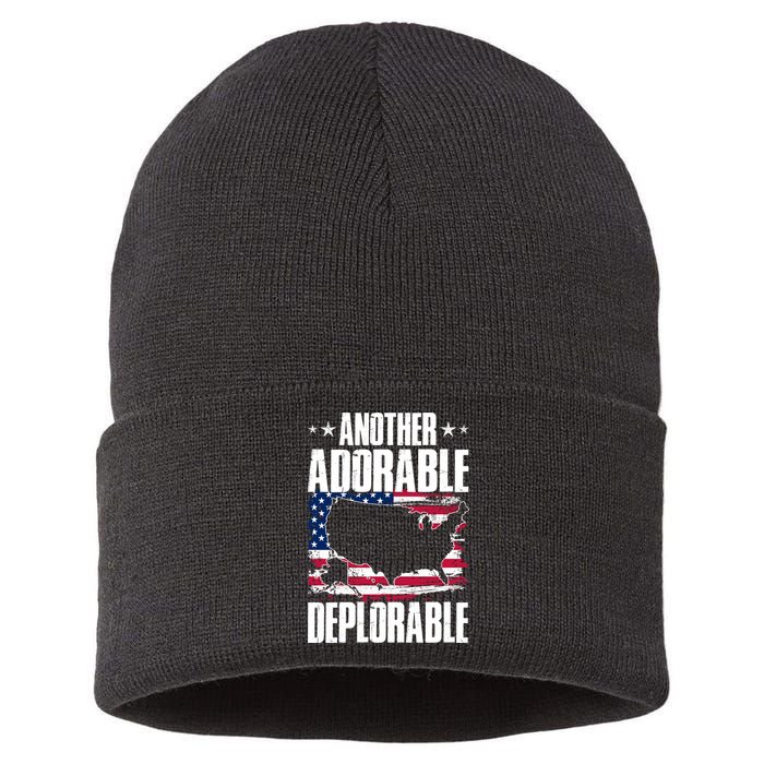 Another Adorable Deplorable Pro Trump Sustainable Knit Beanie