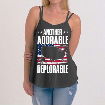 Another Adorable Deplorable Pro Trump Women's Strappy Tank