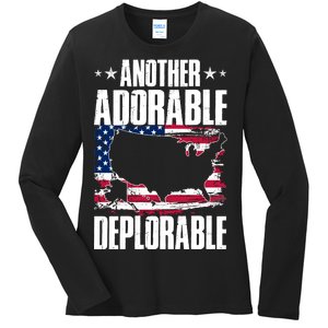 Another Adorable Deplorable Pro Trump Ladies Long Sleeve Shirt