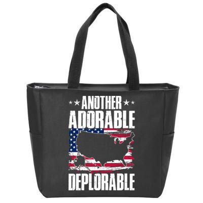 Another Adorable Deplorable Pro Trump Zip Tote Bag