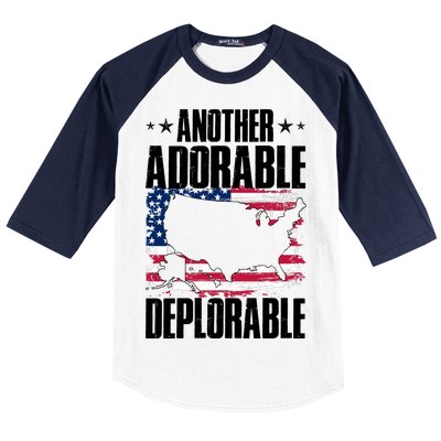 Another Adorable Deplorable Pro Trump Baseball Sleeve Shirt