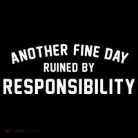 Another Fine Day Ruined By Responsibility Pom Pom 12in Knit Beanie