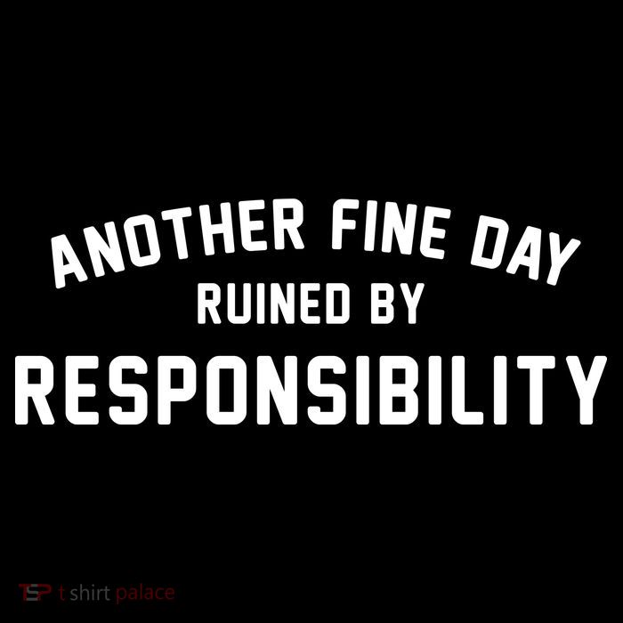 Another Fine Day Ruined By Responsibility Wool Snapback Cap