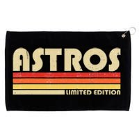 Astros Name Personalized Vintage Retro Gift Grommeted Golf Towel