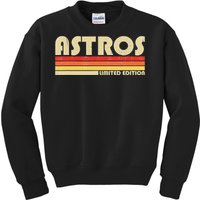 Astros Name Personalized Vintage Retro Gift Kids Sweatshirt