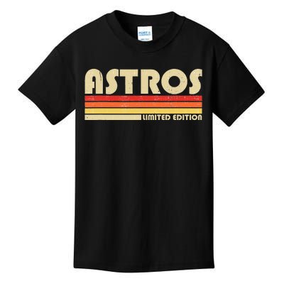 Astros Name Personalized Vintage Retro Gift Kids T-Shirt