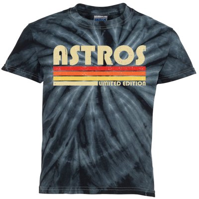 Astros Name Personalized Vintage Retro Gift Kids Tie-Dye T-Shirt