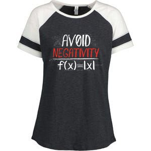 Avoid Negativity Positive Life Gift Enza Ladies Jersey Colorblock Tee