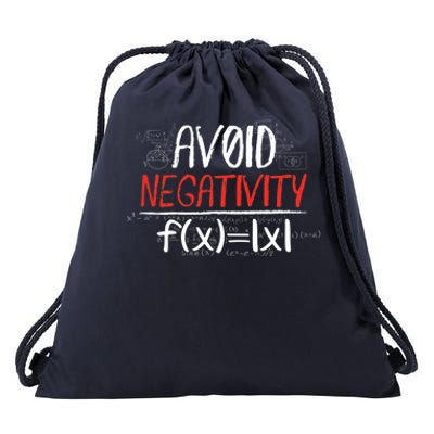 Avoid Negativity Positive Life Gift Drawstring Bag