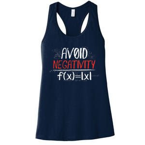 Avoid Negativity Positive Life Gift Women's Racerback Tank