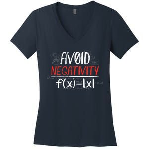 Avoid Negativity Positive Life Gift Women's V-Neck T-Shirt