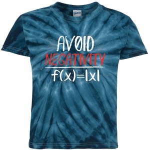 Avoid Negativity Positive Life Gift Kids Tie-Dye T-Shirt