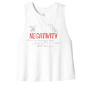 Avoid Negativity Positive Life Gift Women's Racerback Cropped Tank