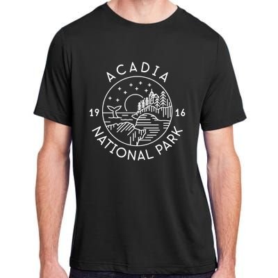 Acadia National Park 1916 Maine Bar Harbor Adult ChromaSoft Performance T-Shirt