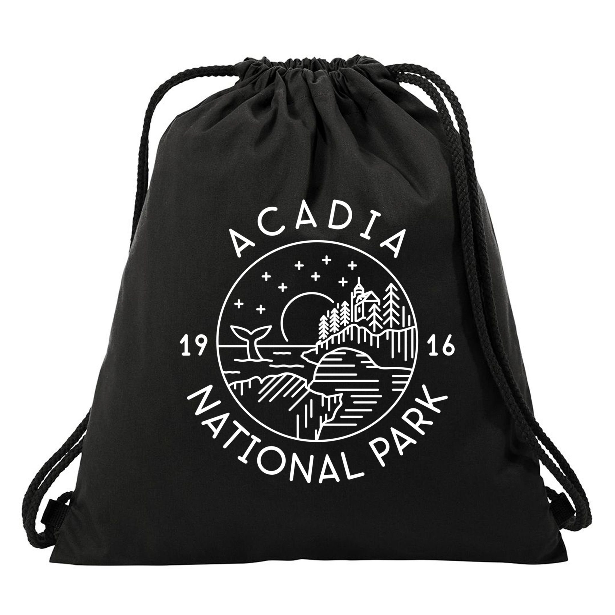 Acadia National Park 1916 Maine Bar Harbor Drawstring Bag