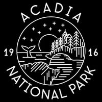 Acadia National Park 1916 Maine Bar Harbor Drawstring Bag