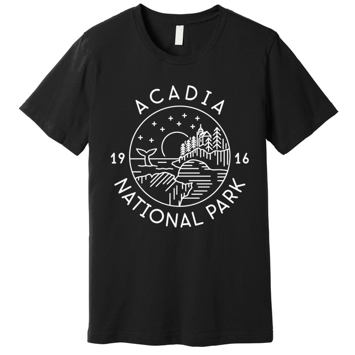 Acadia National Park 1916 Maine Bar Harbor Premium T-Shirt