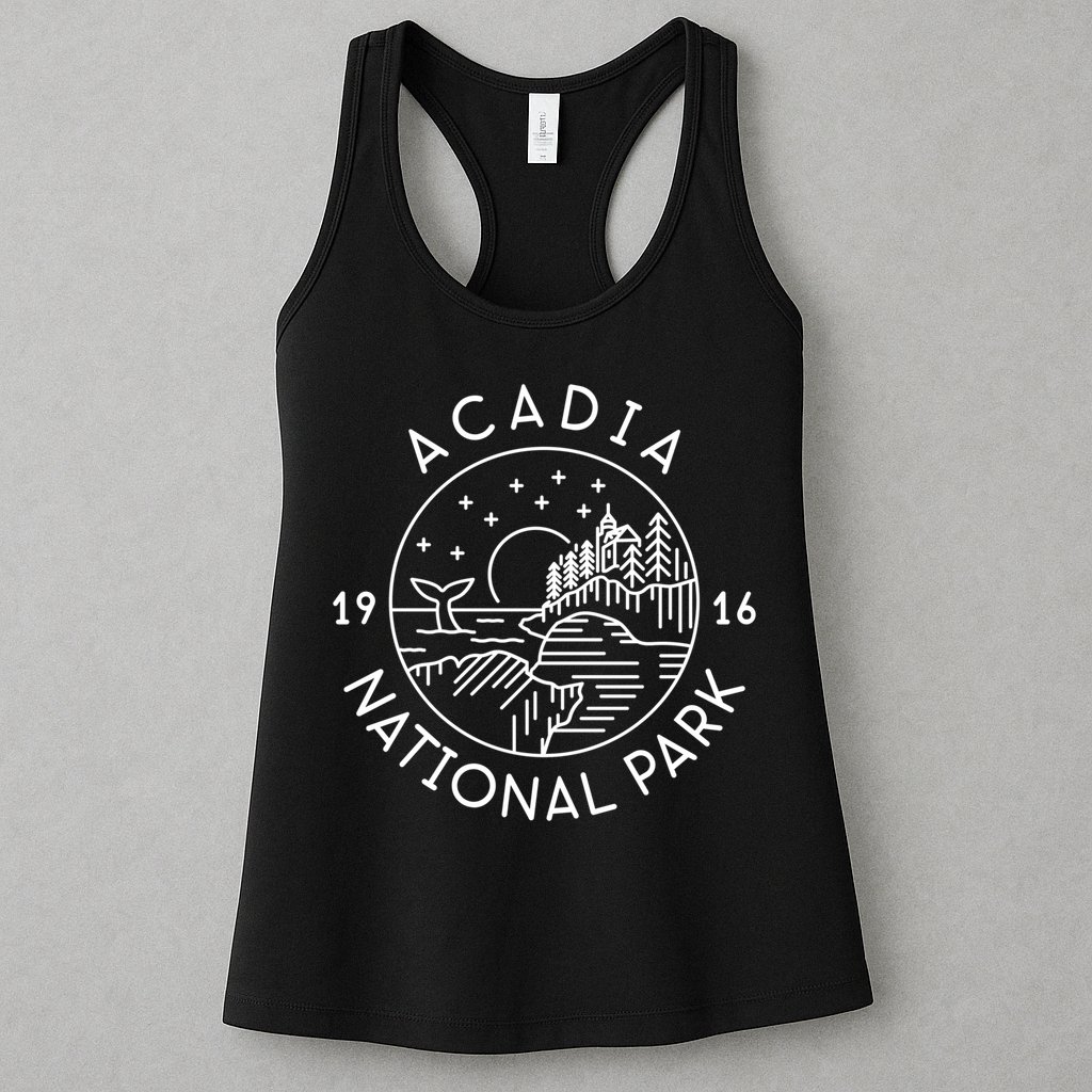 Acadia National Park 1916 Maine Bar Harbor Womens Tank Top