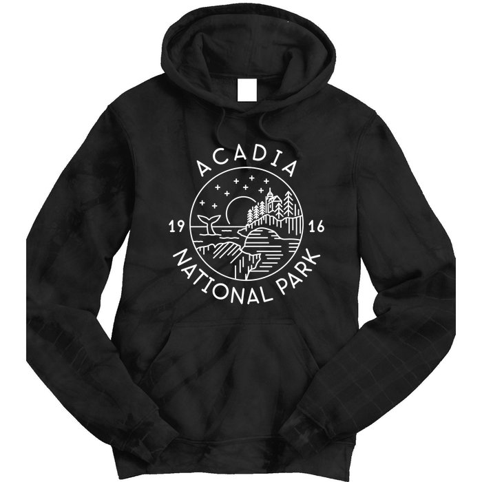 Acadia National Park 1916 Maine Bar Harbor Tie Dye Hoodie