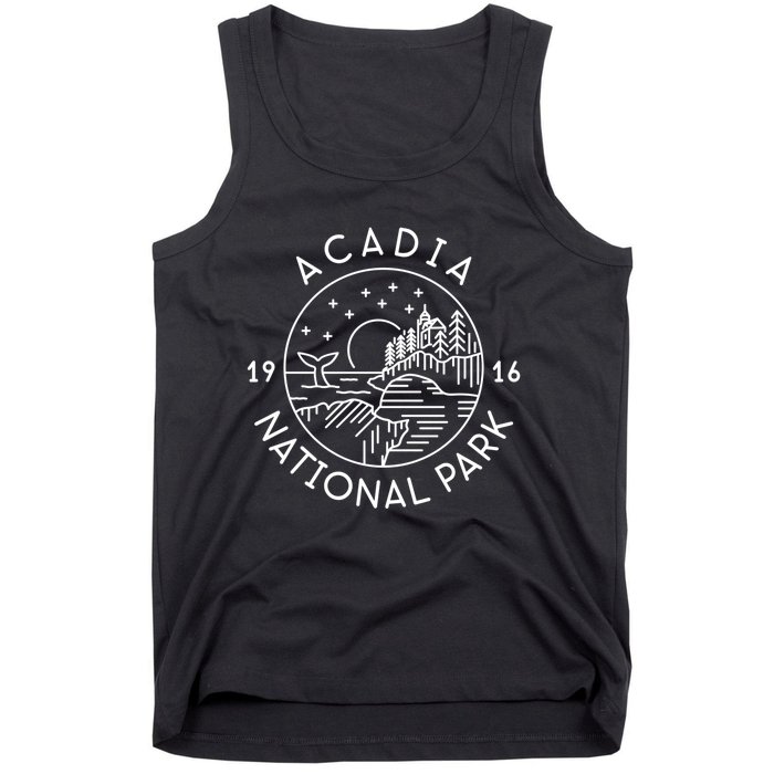 Acadia National Park 1916 Maine Bar Harbor Tank Top