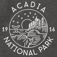 Acadia National Park 1916 Maine Bar Harbor Vector Backpack