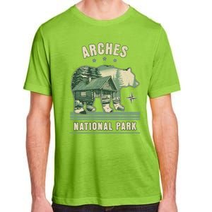 Arches National Park Bear Cabin Vacation Souvenir Gift Adult ChromaSoft Performance T-Shirt