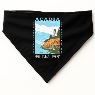 Acadia National Park Bar Harbor Maine Vintage USA-Made Doggie Bandana