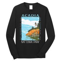 Acadia National Park Bar Harbor Maine Vintage Long Sleeve Shirt