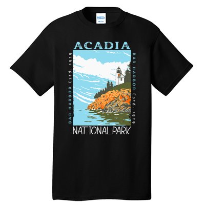 Acadia National Park Bar Harbor Maine Vintage Tall T-Shirt