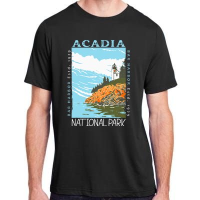 Acadia National Park Bar Harbor Maine Vintage Adult ChromaSoft Performance T-Shirt