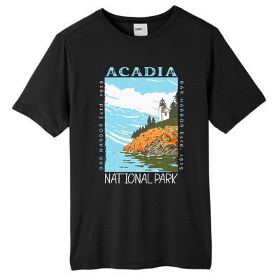 Acadia National Park Bar Harbor Maine Vintage Tall Fusion ChromaSoft Performance T-Shirt