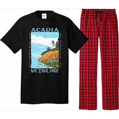 Acadia National Park Bar Harbor Maine Vintage Pajama Set