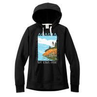 Acadia National Park Bar Harbor Maine Vintage Women's Fleece Hoodie