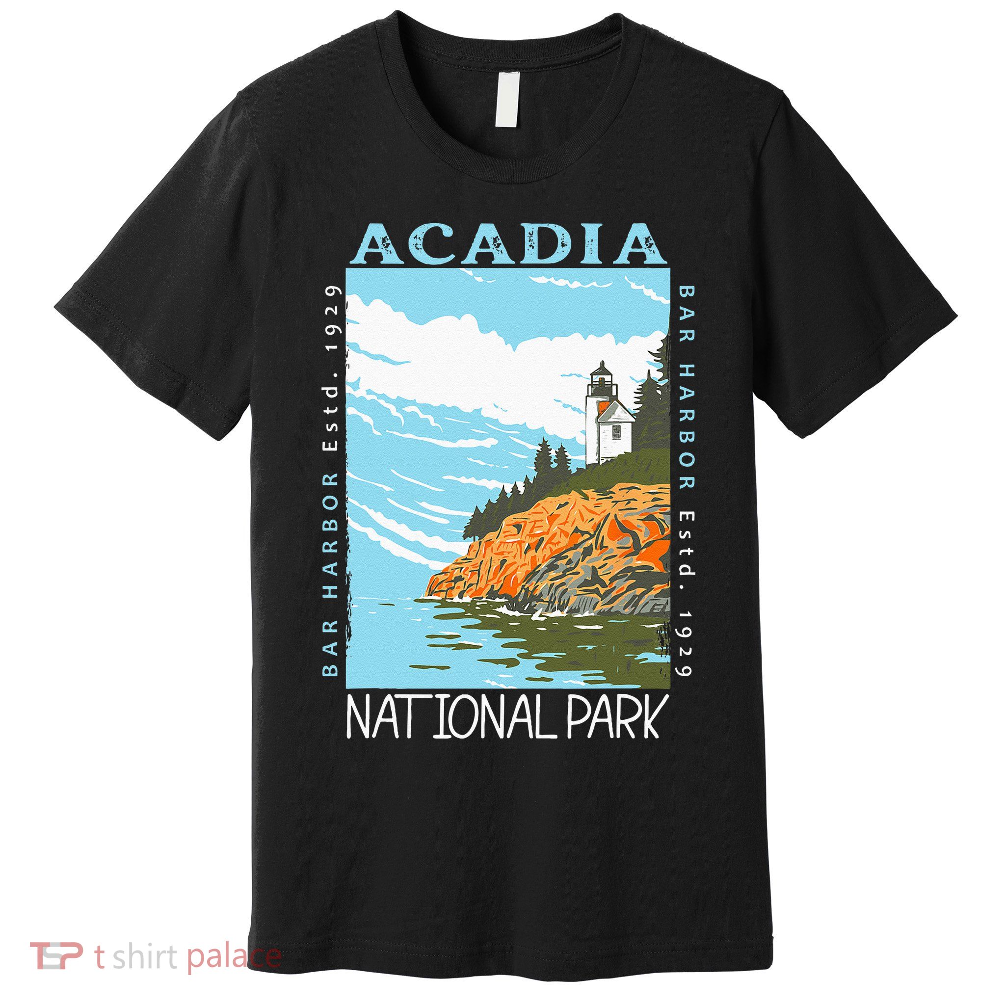 Acadia National Park Bar Harbor Maine Vintage Premium T-Shirt