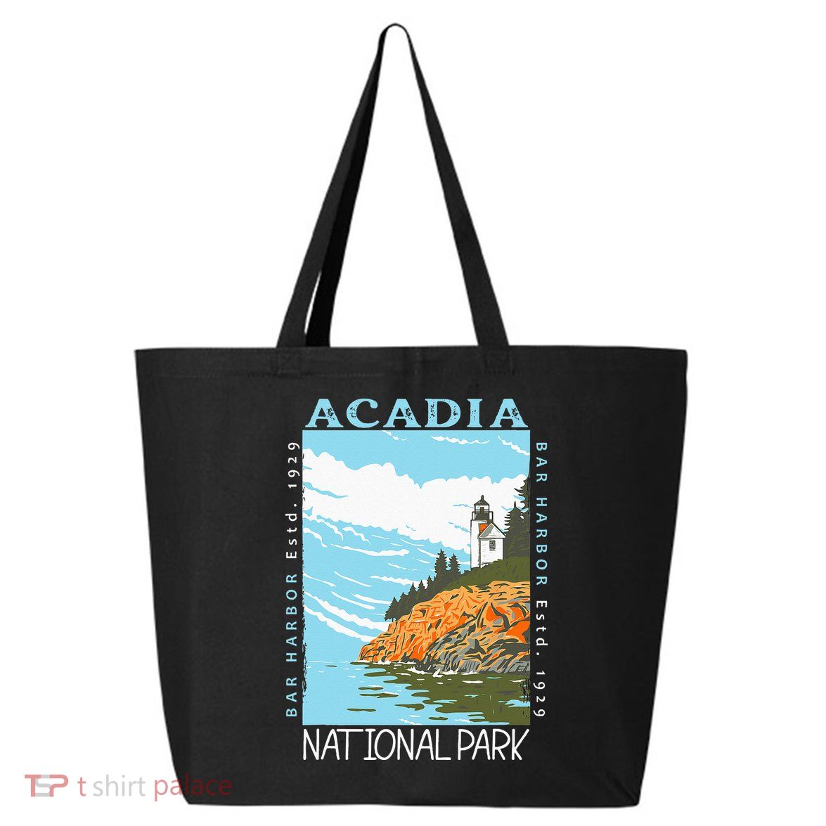 Acadia National Park Bar Harbor Maine Vintage 25L Jumbo Tote
