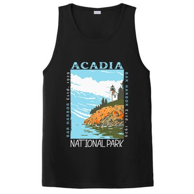 Acadia National Park Bar Harbor Maine Vintage PosiCharge Competitor Tank
