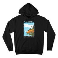 Acadia National Park Bar Harbor Maine Vintage Tall Hoodie