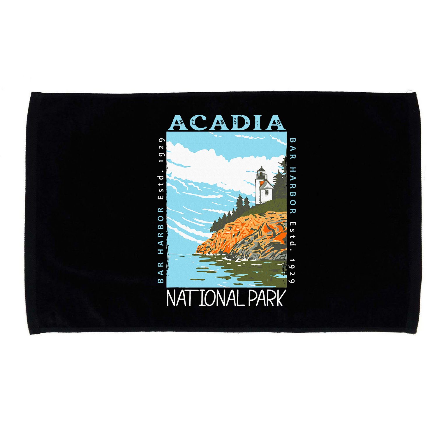 Acadia National Park Bar Harbor Maine Vintage Microfiber Hand Towel