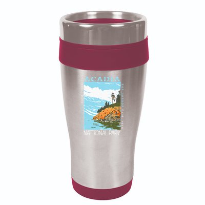 Acadia National Park Bar Harbor Maine Vintage 16oz Travel Tumbler