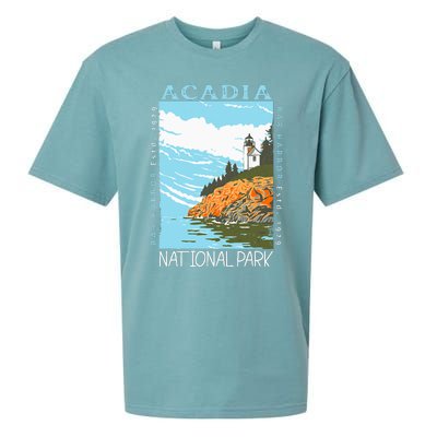 Acadia National Park Bar Harbor Maine Vintage Sueded Cloud Jersey T-Shirt