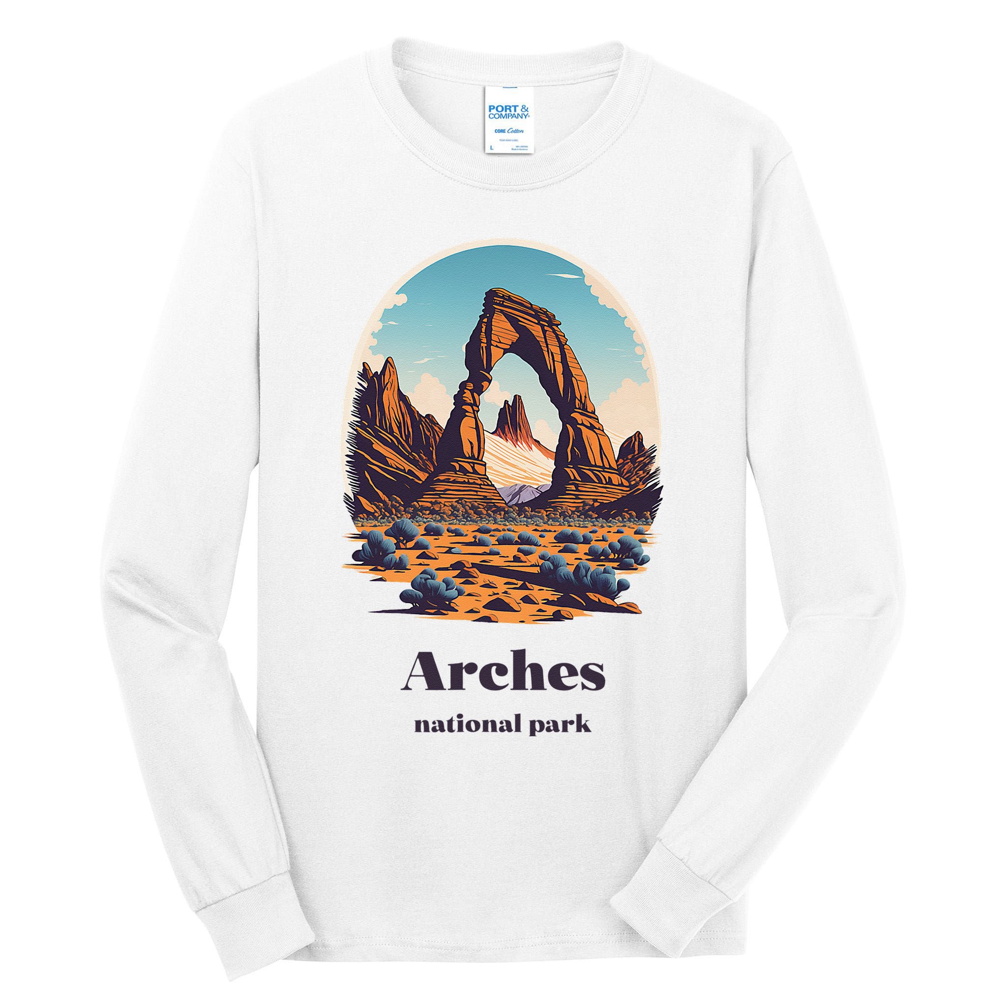 Arches National Park Utah Cool Vintage Style Tall Long Sleeve T-Shirt