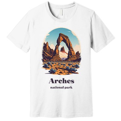Arches National Park Utah Cool Vintage Style Premium T-Shirt