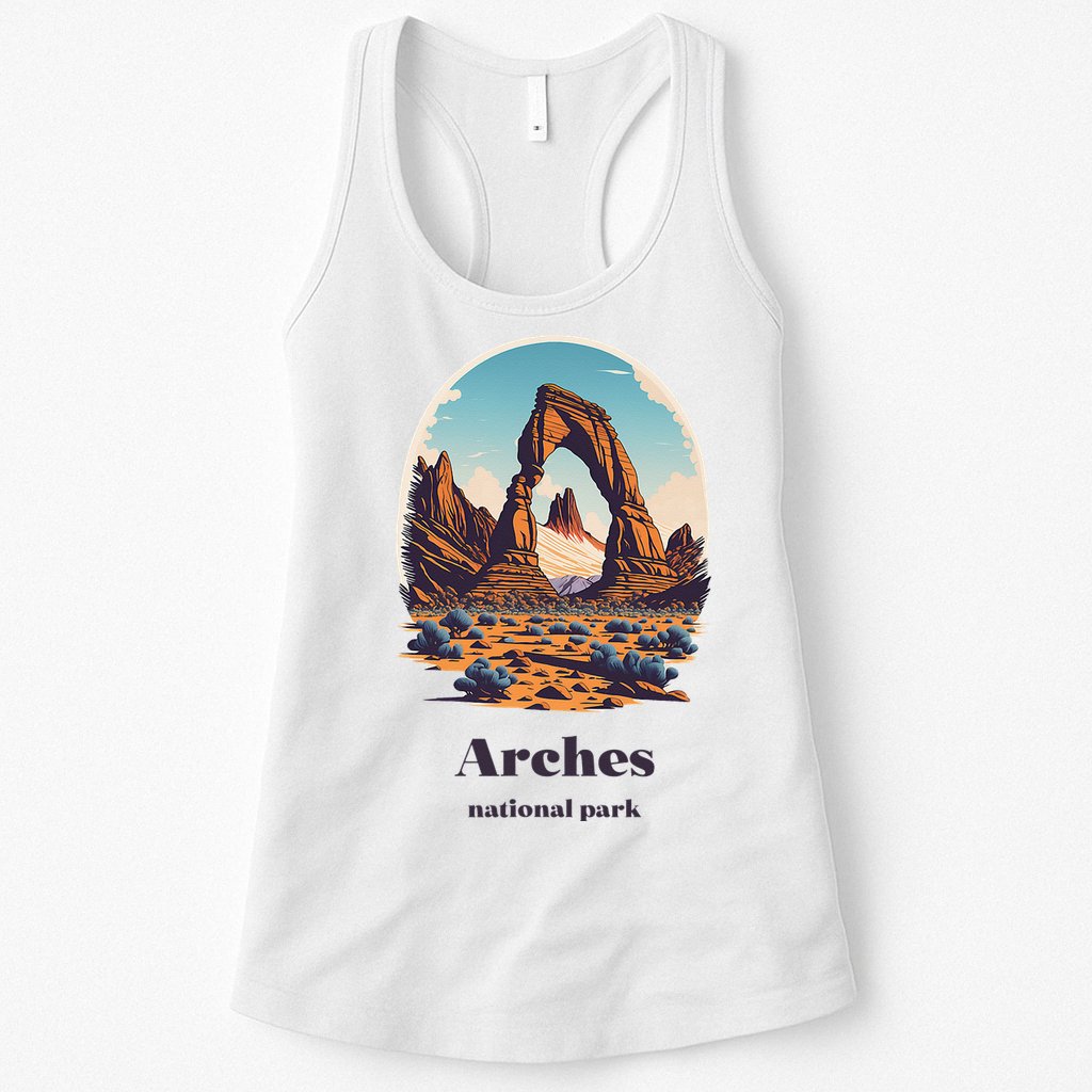 Arches National Park Utah Cool Vintage Style Womens Tank Top